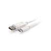 C2G 0.9m (3ft) USB C to DisplayPort Adapter Cable White - 4K Audio / Video