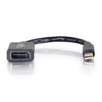 C2G 15cm Mini DisplayPort to DisplayPort Adapter Converter 4K - Black