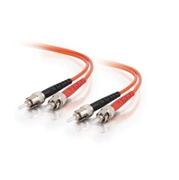 C2G 15M ST-ST 50/125 Fibre Optic LSZH Cable Orange