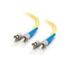 C2G 15M ST-ST 9/125 OS2 Duplex Singlemode PVC Fibre Optic Cable