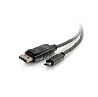 C2G 1.8m (6ft) USB C to DisplayPort Adapter Cable Black - 4K Audio / Video