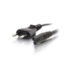 C2G 1m European Non-Polarised Power Cord CEE 7/7 to IEC 60320 C7