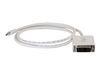 C2G 1m Mini DisplayPort Male to Single Link DVI-D Male Adapter Cable - White
