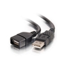 C2G 1M USB 2.0 A Male To A Female Extension Cable Black