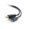 C2G 1m USB 2.0 USB-C to USB-B Cable M/M - Black