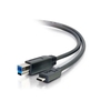 C2G 1m USB 3.1 Gen 1 USB Type C to USB B Cable M/M USB C Cable Black