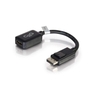 C2G 20cm DisplayPort to HDMI Adapter - DP Male to HDMI Female - Black