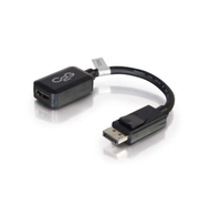 C2G 20cm DisplayPort to HDMI Adapter - DP Male to HDMI Female - Black