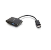 C2G 20cm DisplayPort to HDMI or VGA Female Adapter Converter - Black