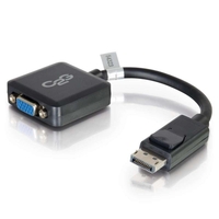 C2G 20cm DisplayPort to VGA Adapter Converter M/F - Black