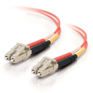 C2G 20M LC-LC 50/125 OM2 Duplex Multimode PVC Fibre Optic Cable (LSZH) - Orange