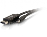 C2G 2m Mini DisplayPort to DisplayPort Adapter Cable 4K UHD - Black