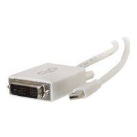 C2G 2m Mini DisplayPort to Single Link DVI-D Adapter Cable M/M - White