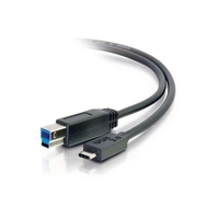 C2G 2m USB 3.1 Gen 1 USB Type C to USB B Cable M/M USB C Cable Black
