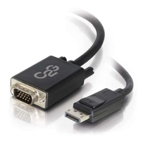 C2G 3m DisplayPort Male to VGA Male Adapter Cable - Black