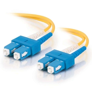 C2G 3M SC-SC 9/125 OS1 Duplex SIinglemode PVC Fibre Optic Cable (LSZH) - Yellow