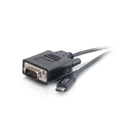C2G 4.5m (15ft) USB C to VGA Adapter Cable - Video Adapter - Black