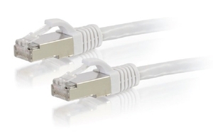C2G 7m Cat6a Booted Shielded (SSTP) Network Patch Cable - White