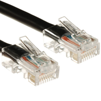 C2G,  Cat5E Crossover Patch Cable Black,  2m