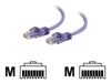 *C2G,  Cat6 550MHz Snagless Patch Cable Purple, . 5m