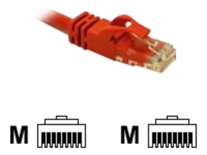C2G,  Cat6 550MHz Snagless Patch Cable Red,  0.5m