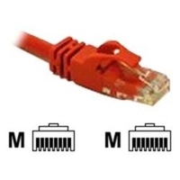 C2G Cat6 Snagless CrossOver UTP Patch Cable Red 0.5M
