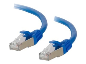 C2G Cbl/20m CAT6A Shielded Patch Cable Blue