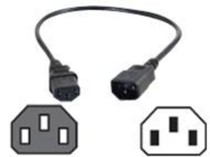 C2G,  Computer Power Extension Cord,  0.5m