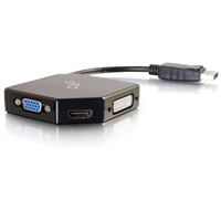 C2G DisplayPort to HDMI,  VGA,  or DVI Adapter Converter - Black