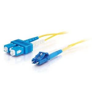 C2g Lc-st 9/125 Os1 Duplex Singlemode Pvc Fiber Optic Cable (lszh) - Patch Cable - Lc Single Mode (m) - St Single Mode (m) - 1 M - Fibre Optic - 9 / 125 Micron - Os1 - Halogen-free - Yellow