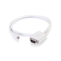 C2G Mini DisplayPort Male to VGA Male Adapter Cable White 3ft (1M)