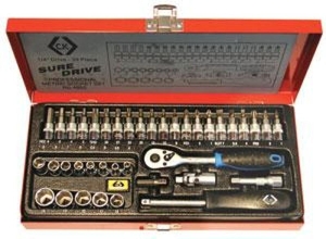 C.k Sure Drive 39 Piece Socket Set 1/4 Drive