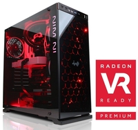 Cyberpower Gaming Commando VR,  Intel Core i5-6600K Quad Core,  8GB RAM,  120GB SSD,  1TB HDD,  No-DVD,  AMD RX 480,  WIFI,  Windows 10 Home