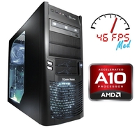 Cyberpower Gaming Quad Commando Pro Xtreme,  AMD Quad Core A10 7860K,  8GB RAM,  120GB SSD,  1TB HDD,  DVDRW,  AMD R7 8GCN,  Windows 10 Home