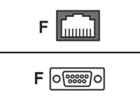 Cyclades RJ45 to DB9F cross converter