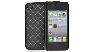 Cygnett Deco Semi Bling (Circle pattern) PC Case for iPhone 4/4S + Screen Protector + Cleaning Cloth