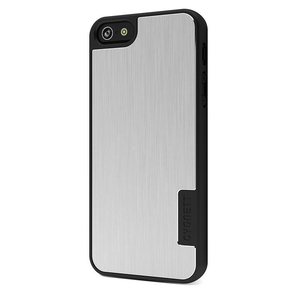 Cygnett UrbanShield Hard Case for iPhone 5 + Screen Protector - Silver Storm