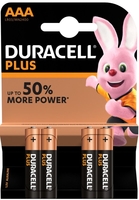 Duracell Plus AAA Batteries 4 Pack