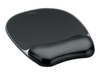 Fellowes Crystal Black Mousepad & Wrist Rest