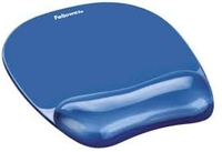 Fellowes Crystal Blue Mousepad & Wrist Rest