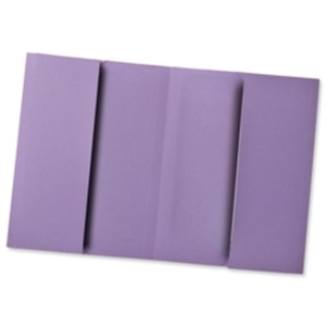 Guildhall Double Pocket Wallet Foolscap Mauve - 25 Pack