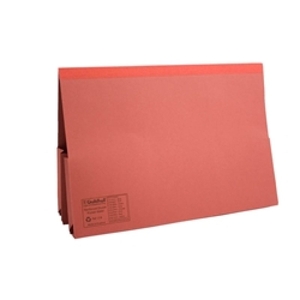 *Guildhall Double Pocket Wallet Red - 25 Pack