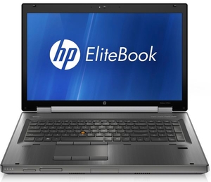 HP EliteBook 8760W Laptop,  Core i7 2630QM 2GHz,  500GB HDD,  4GB RAM,  17.3" HD LED,  DVD±RW,  Quadro 3000M,  Webcam,  Bluetooth,  FPR,  Windows 7 Professional