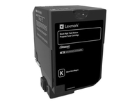 Lexmark 74C2HK0 Black High Capacity Return Programme Toner Cartridge
