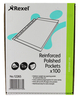Rexel Copyking Clear Reinforced Pockets A4 100 Pack