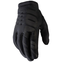 100% Brisker MTB Gloves - M - Black/Grey