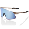 100% Hypercraft Sunglasses with HiPER Blue Multilayer Mirror Lens - Matt Copper Chromium