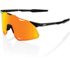 100% Hypercraft Sunglasses with HiPER Multilayer Mirror Lens - Matt Black/Red