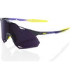 100% Hypercraft XS Sunglasses with Dark Purple Lens - Matt Metallic Digital Brights