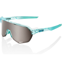 100% S2 Sunglasses with HiPER Silver Mirror Lens - Polished Translucent Mint